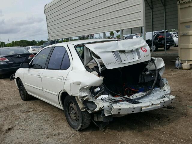 3N1CB51DXYL309692 - 2000 NISSAN SENTRA BAS WHITE photo 3