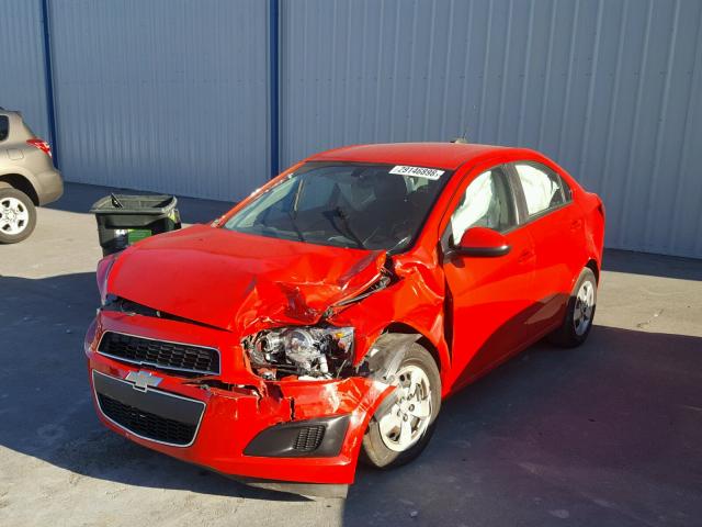 1G1JA5SH9G4109604 - 2016 CHEVROLET SONIC LS 红色 照片 2