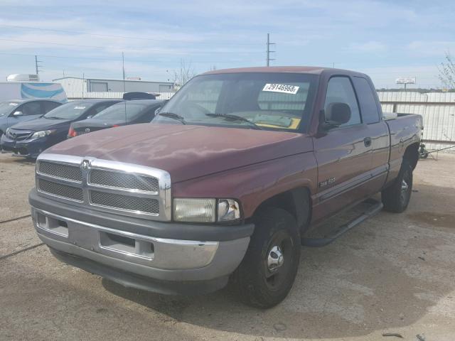 3B7HC13Y91M290156 - 2001 DODGE RAM 1500 MAROON photo 2