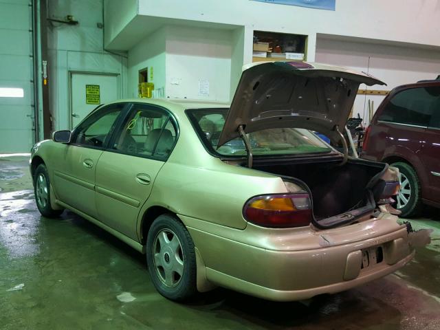 1G1NE52J216265133 - 2001 CHEVROLET MALIBU LS ოქროსფერი ფოტო 3