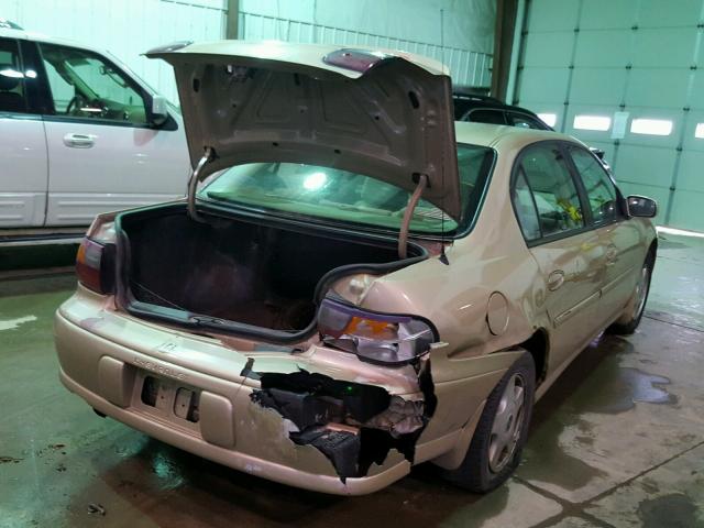 1G1NE52J216265133 - 2001 CHEVROLET MALIBU LS ოქროსფერი ფოტო 4