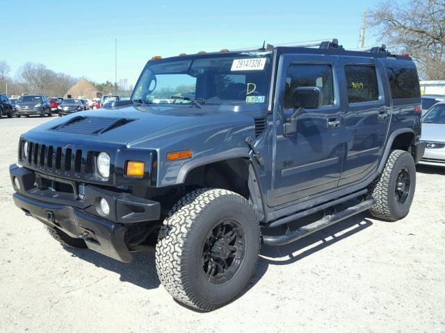 5GRGN23UX5H128585 - 2005 HUMMER H2 BLUE photo 2