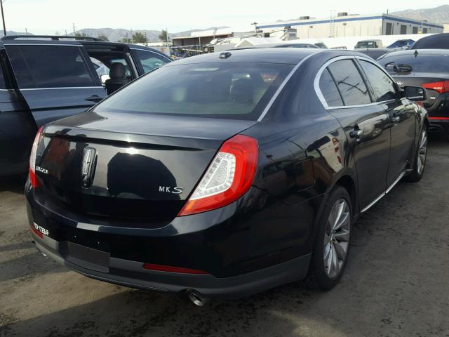 1LNHL9DK7EG600695 - 2014 LINCOLN MKS BLACK photo 4