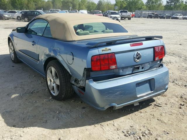 1ZVFT85H165224191 - 2006 FORD MUSTANG GT BLUE photo 3