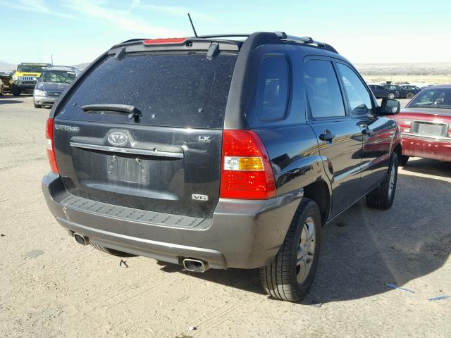 KNDJF723277401103 - 2007 KIA SPORTAGE E BLACK photo 4