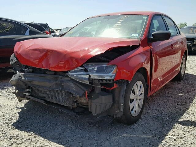 3VW2K7AJ0DM228521 - 2013 VOLKSWAGEN JETTA BASE 红色 照片 2
