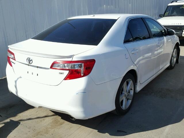 4T1BF1FK5CU541902 - 2012 TOYOTA CAMRY/SE/L WHITE photo 4