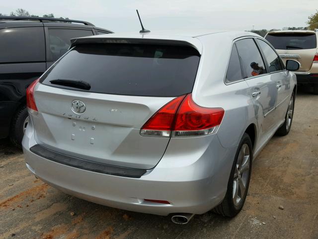 4T3ZK3BB2AU032608 - 2010 TOYOTA VENZA BASE SILVER photo 4