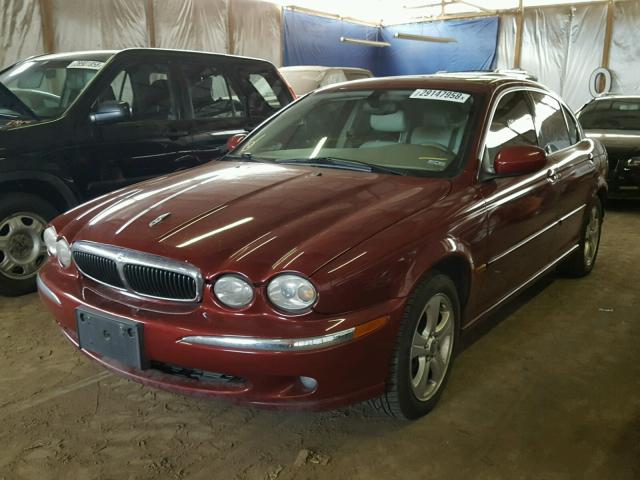 SAJEA51C72WC38666 - 2002 JAGUAR X-TYPE 3.0 MAROON photo 2