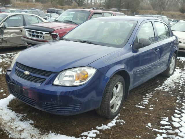 1G1AL55F877163253 - 2007 CHEVROLET COBALT LT BLUE photo 2