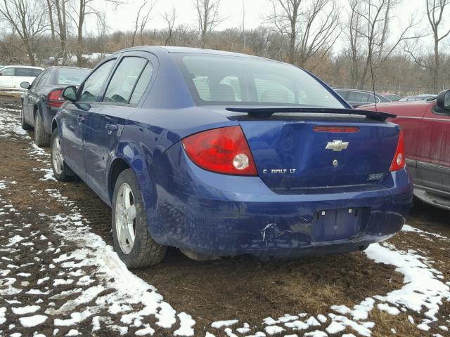 1G1AL55F877163253 - 2007 CHEVROLET COBALT LT BLUE photo 3