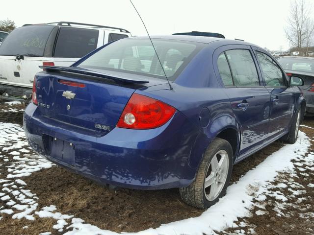 1G1AL55F877163253 - 2007 CHEVROLET COBALT LT BLUE photo 4