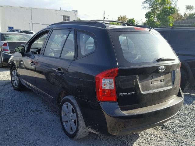 KNAFG525187172355 - 2008 KIA RONDO BASE BLACK photo 3