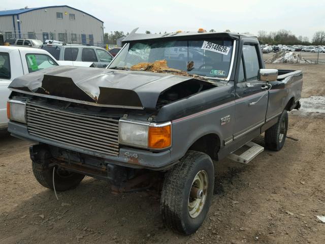 1FTHF26H7KNA83054 - 1989 FORD F250 TWO TONE photo 2