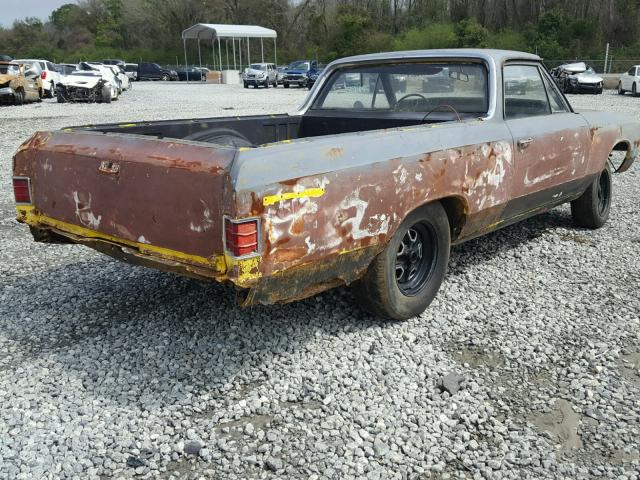 133807B168846 - 1967 CHEVROLET EL CAMINO GRAY photo 4