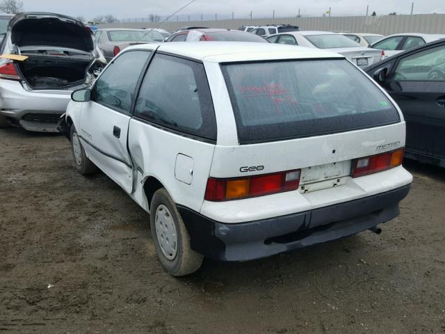 2C1MR2461M6732035 - 1991 GEO METRO BASE WHITE photo 3