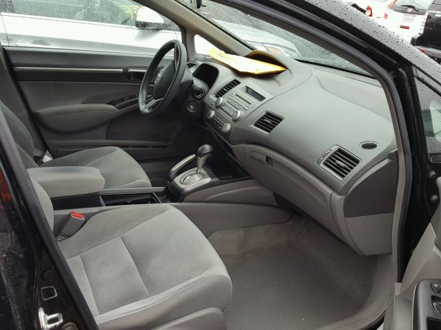 19XFA1F81AE002648 - 2010 HONDA CIVIC EX შავი ფოტო 5
