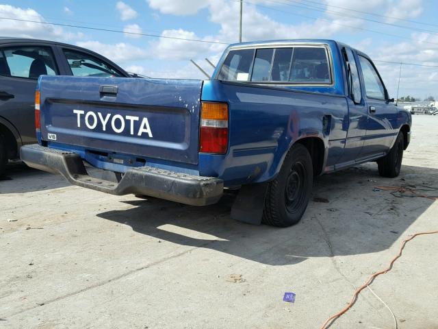 4TARN93P0PZ123126 - 1993 TOYOTA PICKUP 1/2 BLUE photo 4