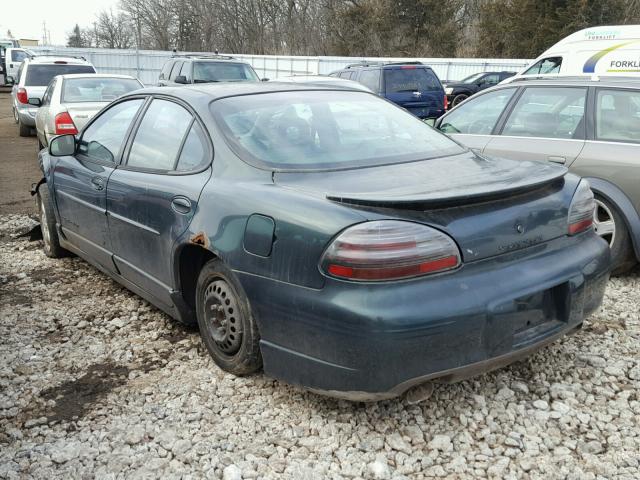 1G2WP52K5WF314917 - 1998 PONTIAC GRAND PRIX GREEN photo 3