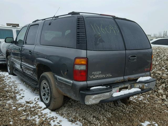 1GKFK16T71J148061 - 2001 GMC YUKON XL K GRAY photo 3