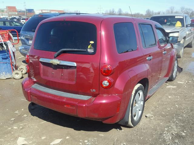 3GNDA13D16S525077 - 2006 CHEVROLET HHR LS MAROON photo 4