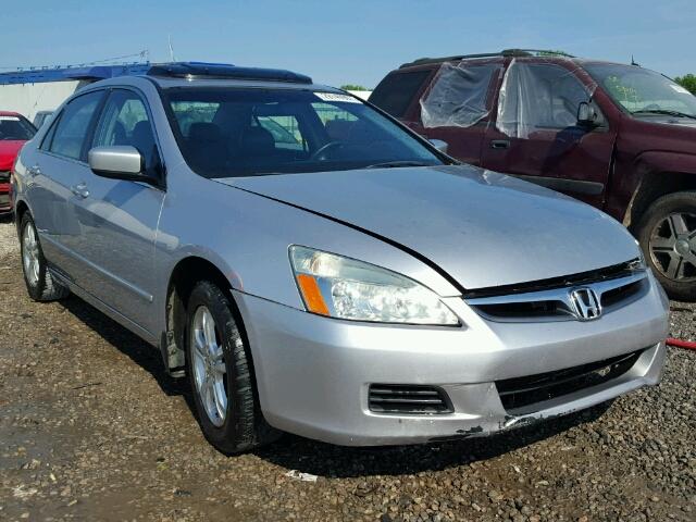 1HGCM56797A044166 - 2007 HONDA ACCORD EX SILVER photo 1