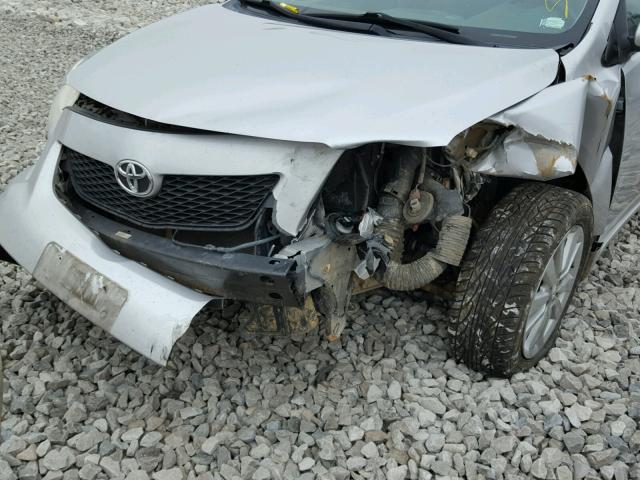 1NXBU40E09Z060023 - 2009 TOYOTA COROLLA BA SILVER photo 9