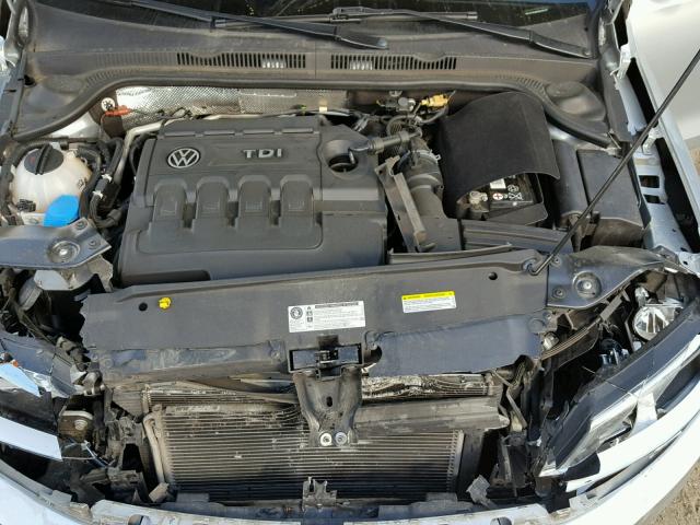 3VWLA7AJ8FM229197 - 2015 VOLKSWAGEN JETTA TDI SILVER photo 7