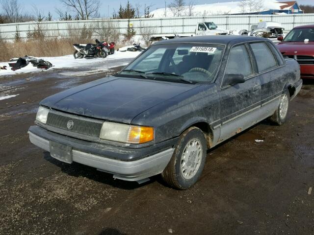 1MEPM38SXKK654116 - 1989 MERCURY TOPAZ LTS GRAY photo 2