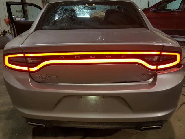 2C3CDXJGXGH216292 - 2016 DODGE CHARGER SX SILVER photo 9