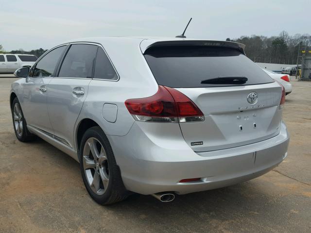 4T3ZK3BB6DU063686 - 2013 TOYOTA VENZA LE SILVER photo 3