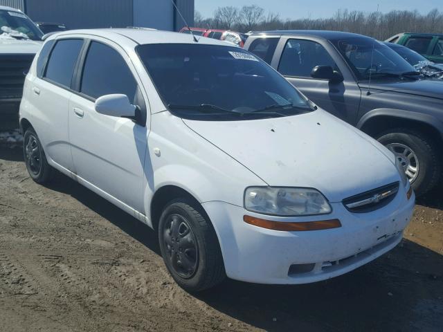 KL1TD66616B599141 - 2006 CHEVROLET AVEO BASE Biały zdjęcie 1