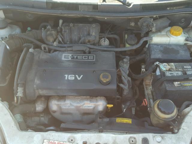 KL1TD66616B599141 - 2006 CHEVROLET AVEO BASE Biały zdjęcie 7