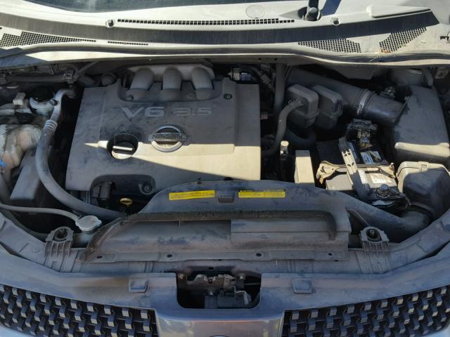 5N1BV28U76N112959 - 2006 NISSAN QUEST S SILVER photo 7