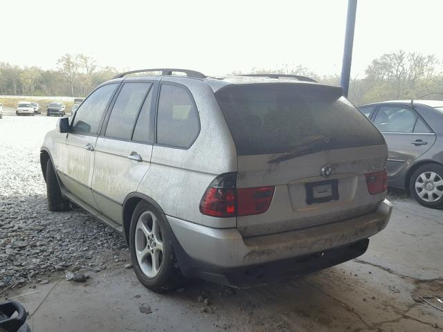 WBAFA53571LP21747 - 2001 BMW X5 3.0I SILVER photo 3