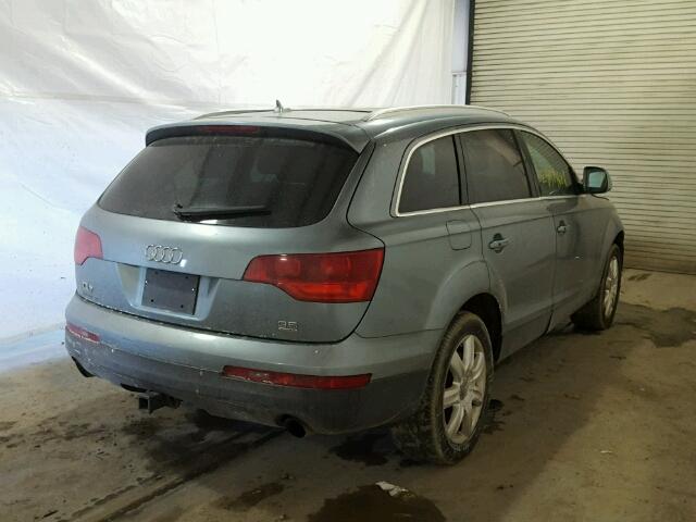 WA1BY74L97D045823 - 2007 AUDI Q7 3.6 QUA BLUE photo 4