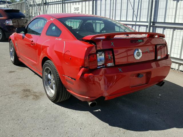 1ZVHT82H195103629 - 2009 FORD MUSTANG GT RED photo 3