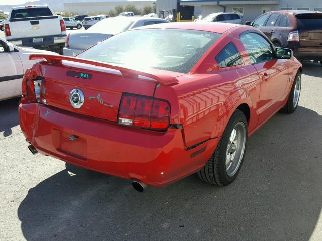 1ZVHT82H195103629 - 2009 FORD MUSTANG GT RED photo 4