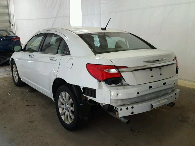 1C3CCBCG4DN638242 - 2013 CHRYSLER 200 LIMITE WHITE photo 3