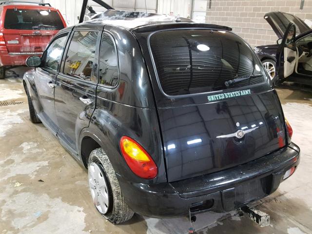 3A4FY58B97T509517 - 2007 CHRYSLER PT CRUISER BLACK photo 3