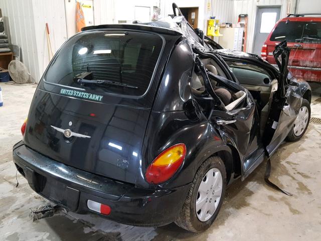 3A4FY58B97T509517 - 2007 CHRYSLER PT CRUISER BLACK photo 4