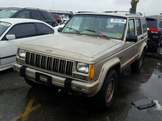 1J4FJ78S5PL541716 - 1993 JEEP CHEROKEE C GOLD photo 2