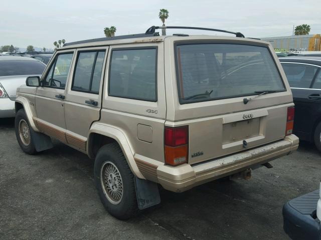 1J4FJ78S5PL541716 - 1993 JEEP CHEROKEE C GOLD photo 3