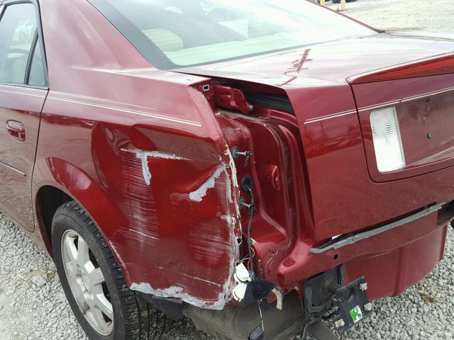 1G6DP577660115484 - 2006 CADILLAC CTS HI FEA MAROON photo 10