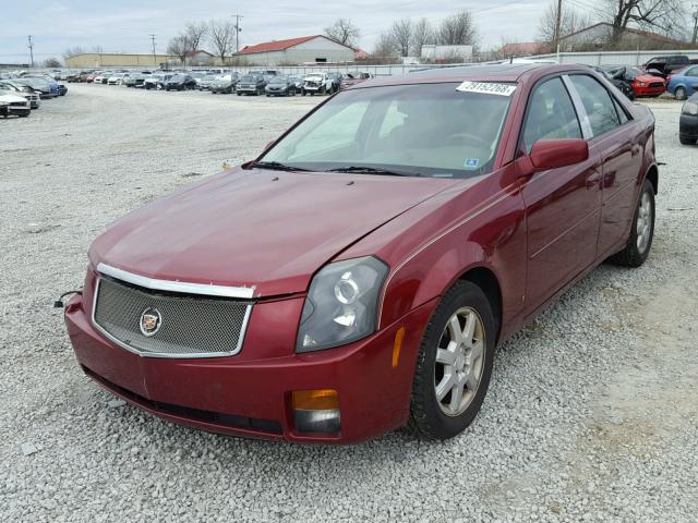 1G6DP577660115484 - 2006 CADILLAC CTS HI FEA MAROON photo 2