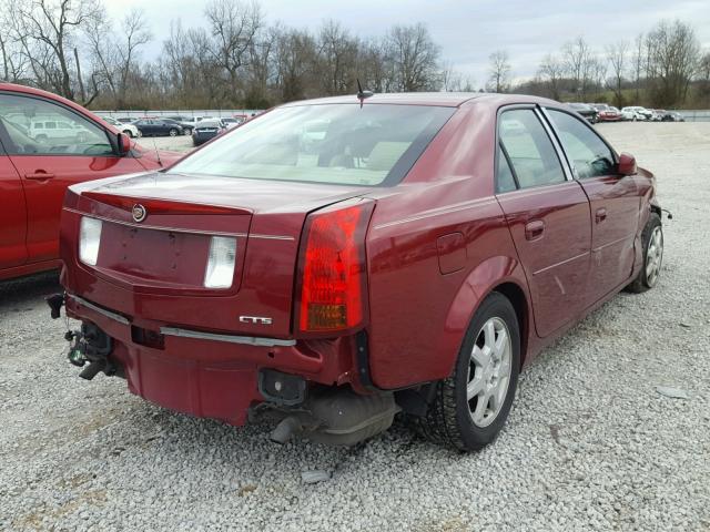 1G6DP577660115484 - 2006 CADILLAC CTS HI FEA MAROON photo 4