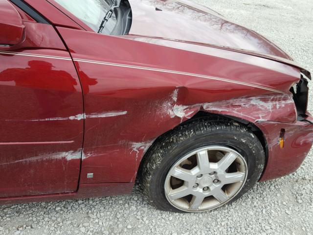 1G6DP577660115484 - 2006 CADILLAC CTS HI FEA MAROON photo 9