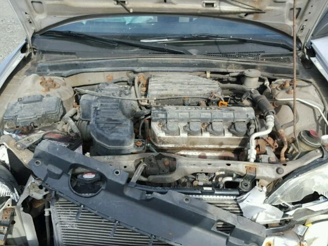 2HGES161X2H598247 - 2002 HONDA CIVIC DX SILVER photo 7