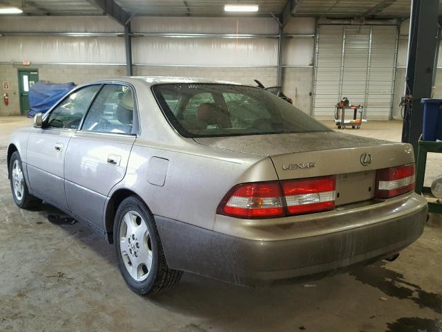 JT8BF28G8Y0262248 - 2000 LEXUS ES 300 BEIGE photo 3