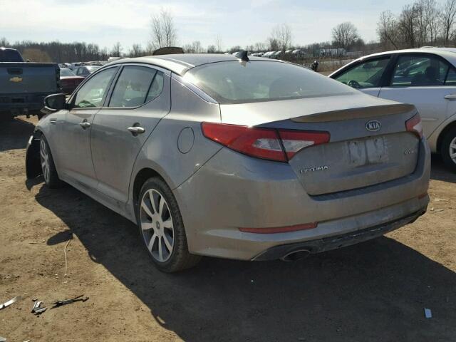 5XXGR4A64CG002450 - 2012 KIA OPTIMA SX GRAY photo 3